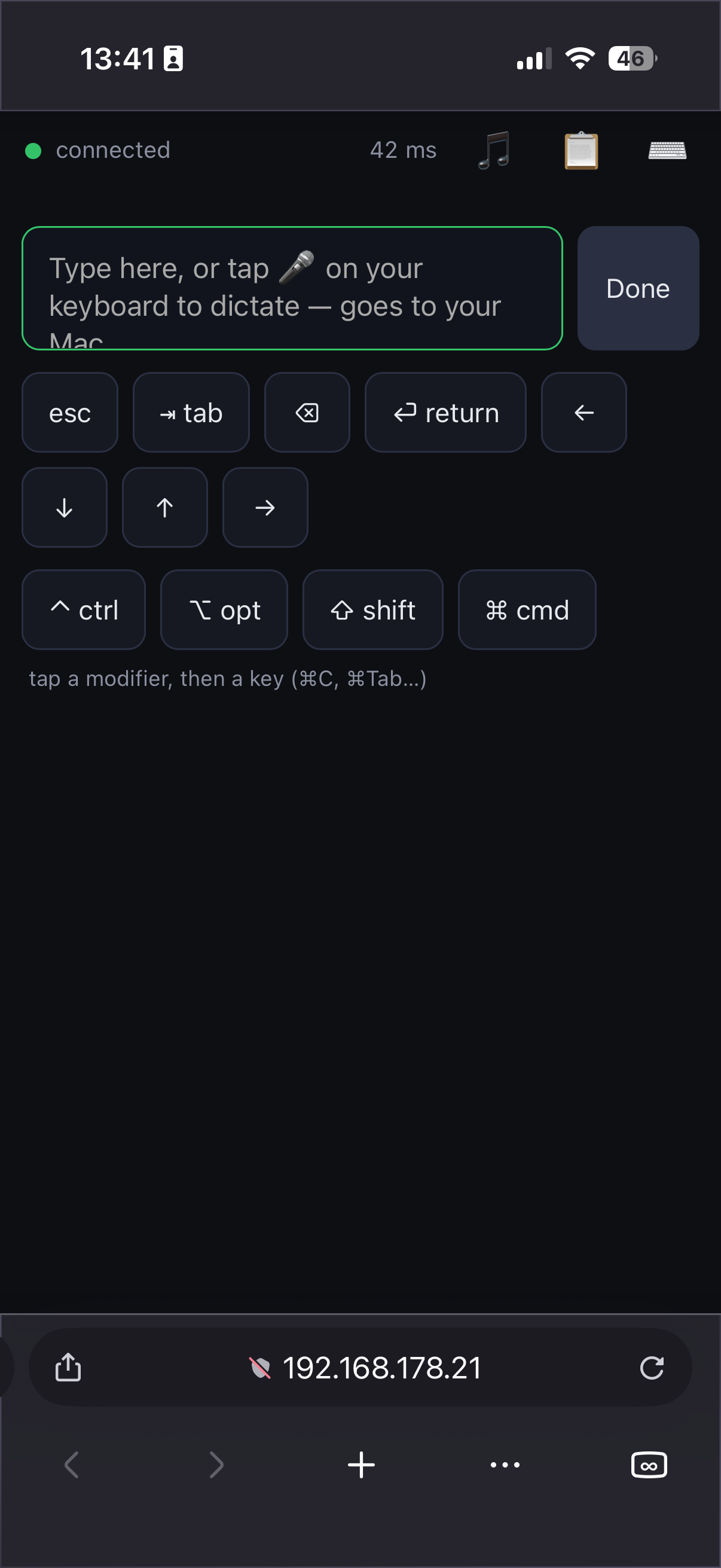Keyboard & modifiers